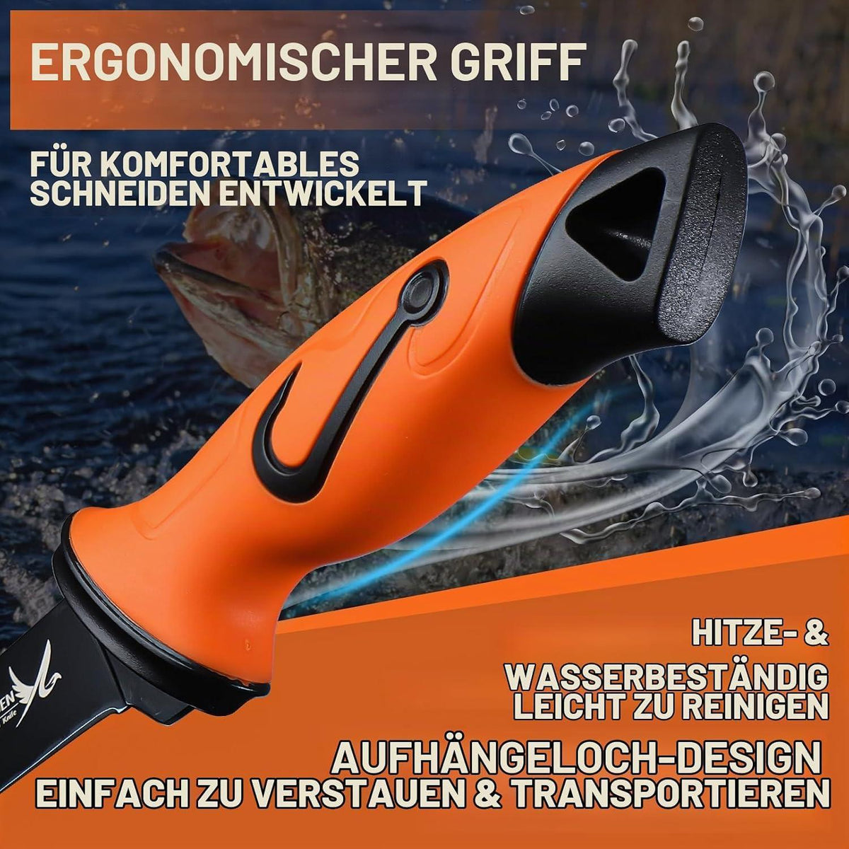 Fisch Filetiermesser Set | Scharfes Ausbeinmesser mit Scheide