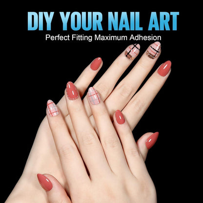 Mandel Nagelspitzen Kurz - 192 Stück für DIY Nail Art & Verlängerung