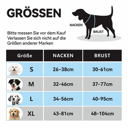 Hundegeschirr Anti-Zug Verstellbar Rot/Petrol S