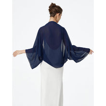 Chiffon Schal Stola Damen Festlich mit Ärmel für Abendkleider