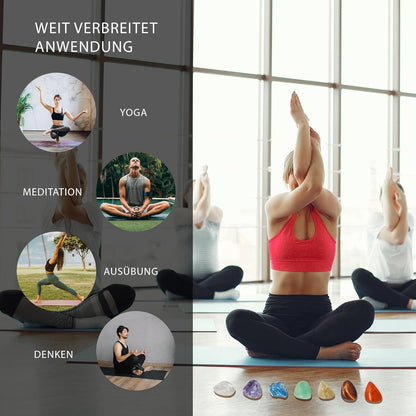 Edelsteine Heilsteine Set 9 Chakra Natürliche Kristalle