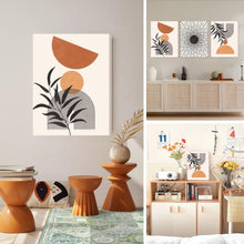 Hyidecorart Boho Arches Wandbilder Schwarz Rotbraun Orange