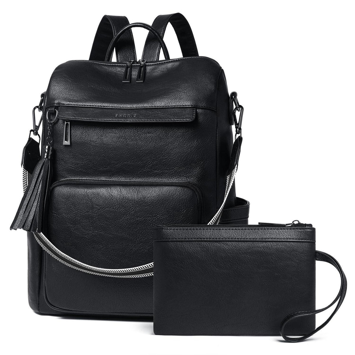Rucksack Damen Laptopfach 15,6 Zoll Wasserdicht Business in Lederoptik