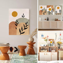 Boho Salbeigrün Abstract Wandbilder 58x40cm - Modernes