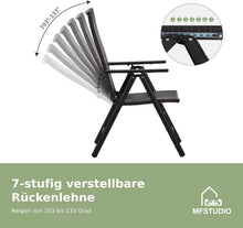 MFSTUDIO Rattan Gartenmöbel Set 6 Stühle mit Tisch
