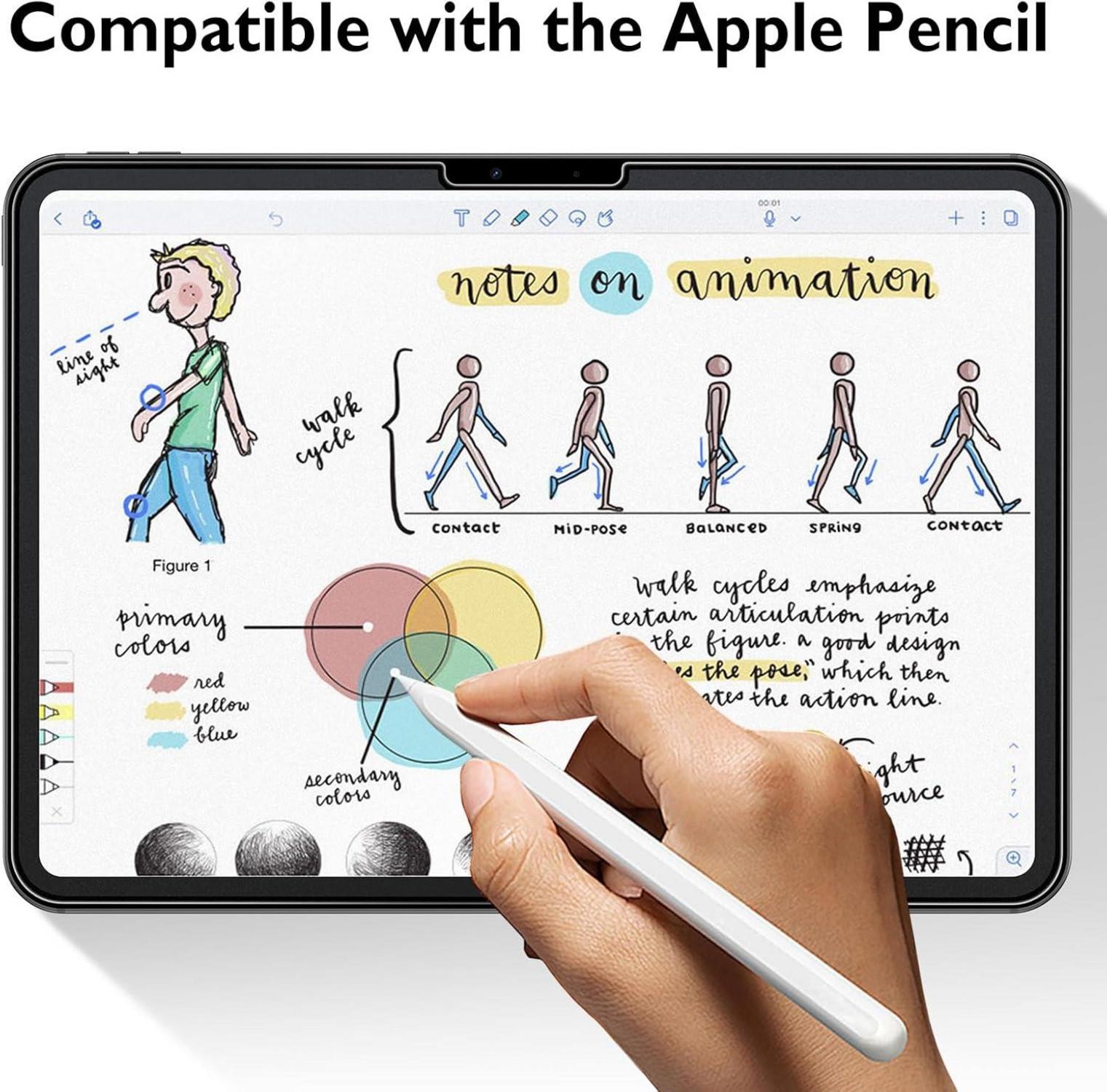 Mothca Matt Panzer Schutz Glas für iPad Pro 11 Zoll 2024, 9H Matt
