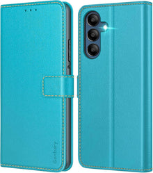 Samsung Galaxy A15 5G Handyhülle - Premium Leder Klapphülle mit