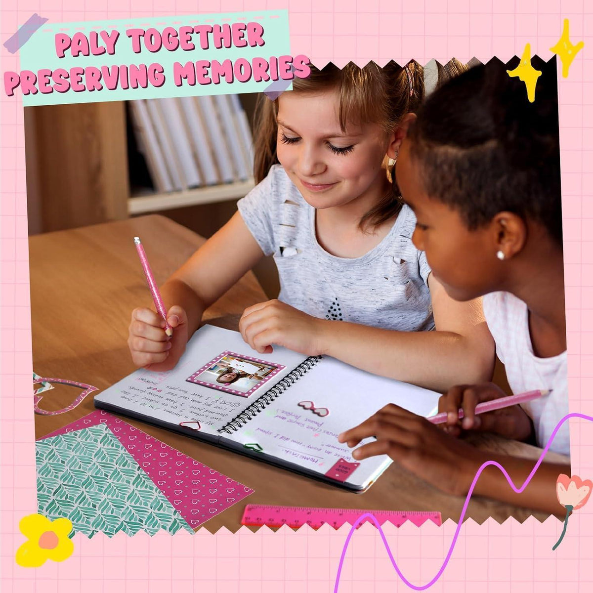 DIY Tagebuch-Set für Mädchen – Kreatives Geschenk 8-12 Jahre