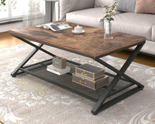 Couchtisch mit Stauraum Vintage Retro Möbel 100x60x45 cm