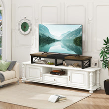 TV-Schrank 114cm Dual-Screen Office Desk TV-Ständer bis 60