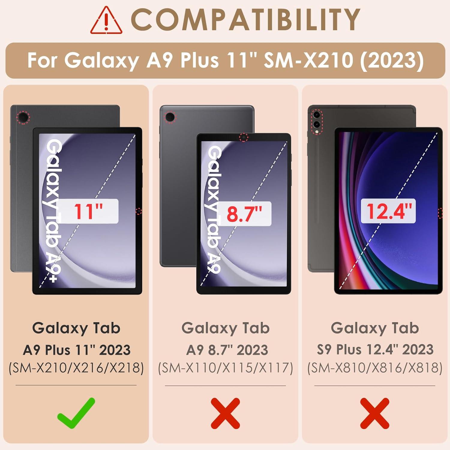 KATUMO Silikon Hülle für Samsung Galaxy Tab A9 Plus 11 Zoll