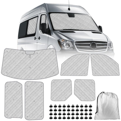 Sonnenschutz Frontscheibe Mercedes Sprinter 2019-2024 – 7-teilig