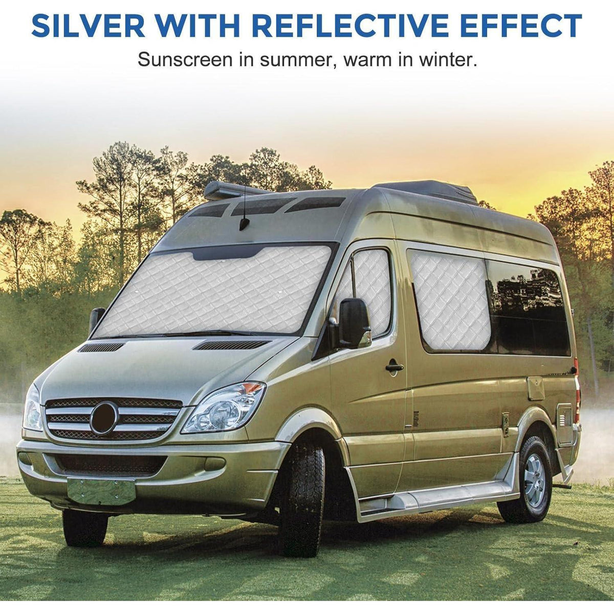 Sonnenschutz Frontscheibe Mercedes Sprinter 2019-2024 – 7-teilig