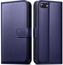 Handyhülle iPhone SE 2022/SE 2020 Panzer Schutz Glas Blau