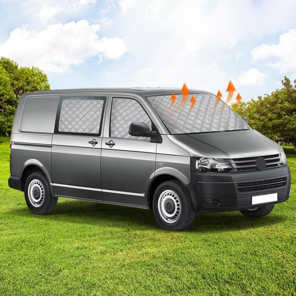 VW T5 T6 Kombi Sonnenblende Set | 6-teilig, Verdunkelung