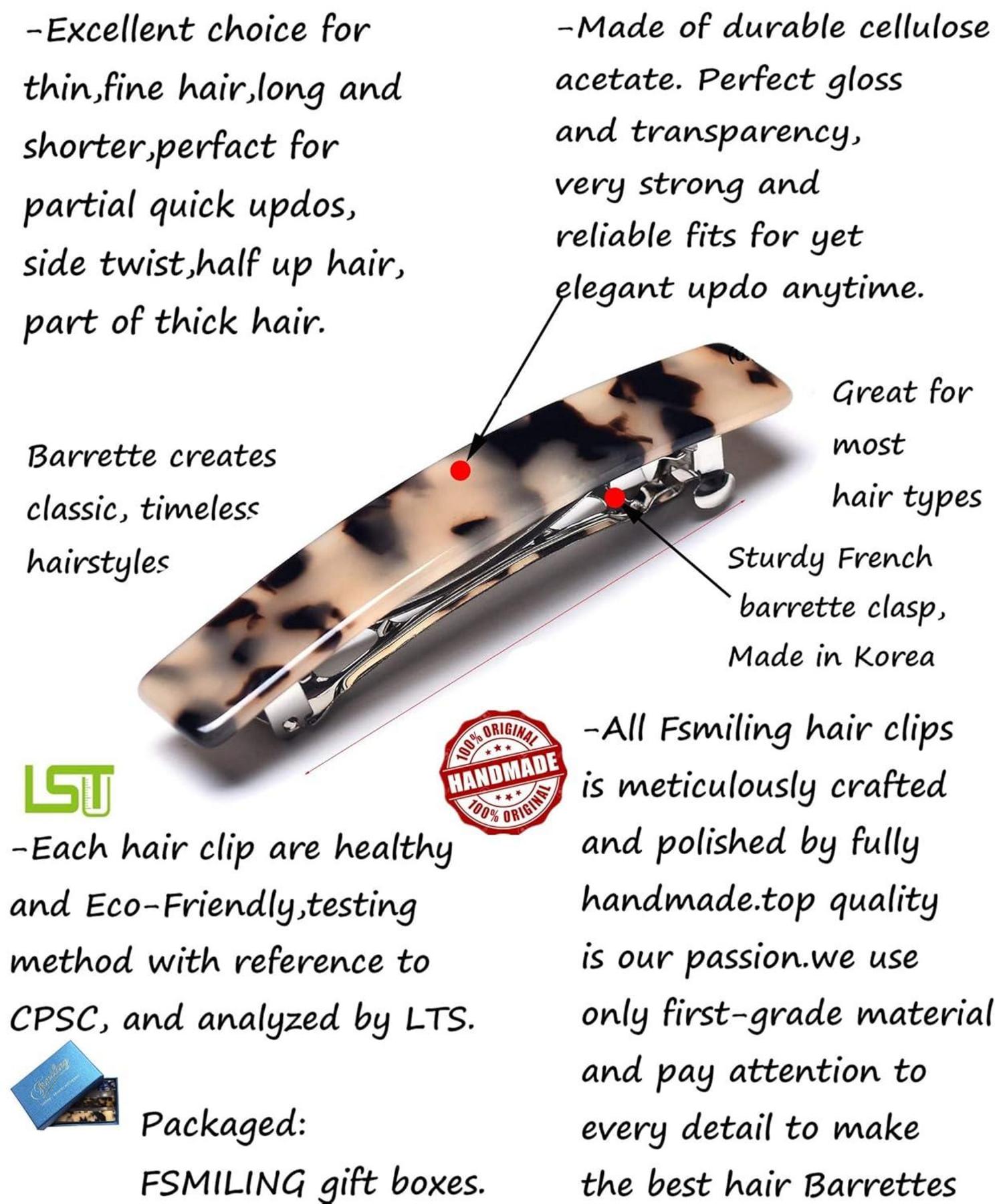 Kleine Haarspangen für Damen, automatisch, schick, Schuppen-Look, 3er