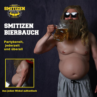 Silikon Bierbauch Fat Belly Kostüm für Herren Halloween