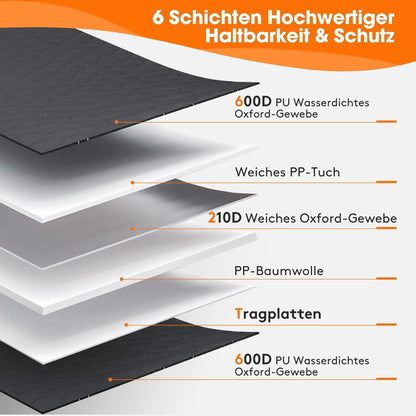 Hundedecke Auto Rückbank 4-in-1 mit Netzfenster & Aufbewahrung
