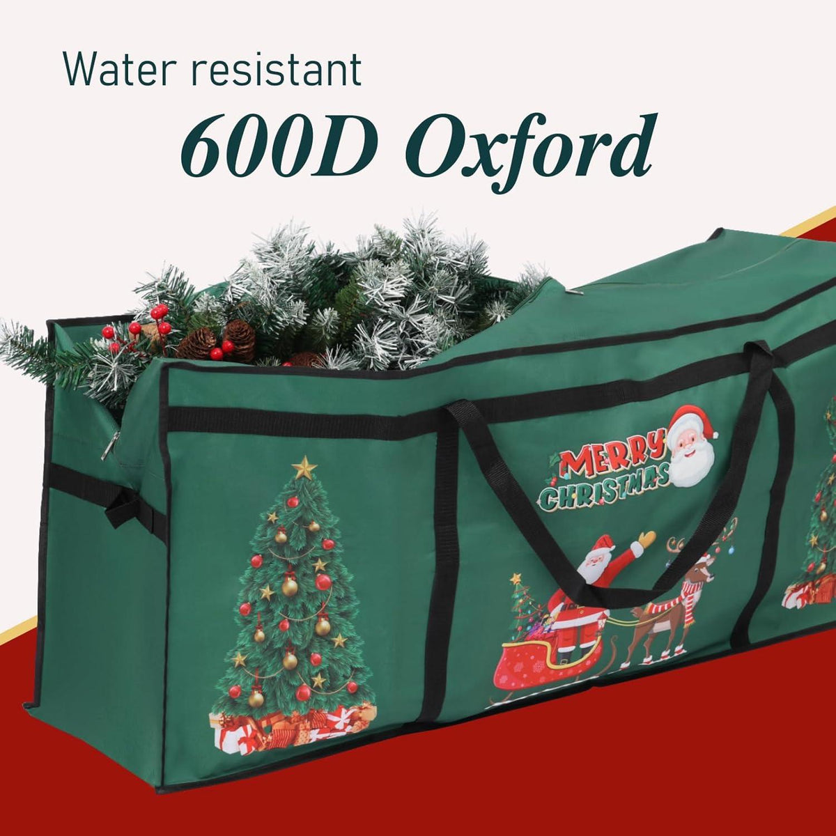 Weihnachtsbaum-Aufbewahrungstasche 7,5 Fuß 600D Oxford