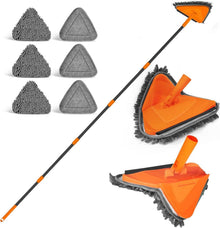 Wandwischer 180° zusammenklappbar Bodenleisten Orange