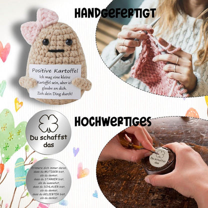 Handgemachte Glücksbringer positive Kartoffel Puppe (9cm) in