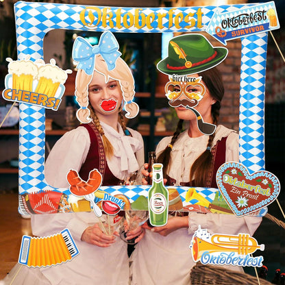 Oktoberfest Foto Requisiten Aufblasbarer Fotorahmen Party Deko