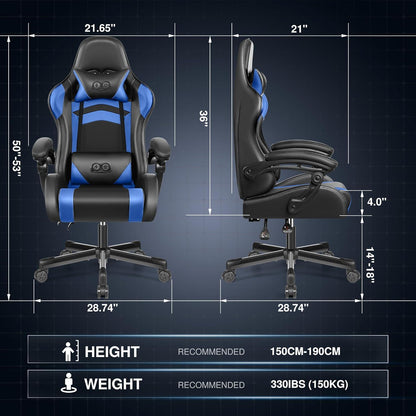Ergonomischer Gaming Stuhl hoher Rücken höhenverstellbar