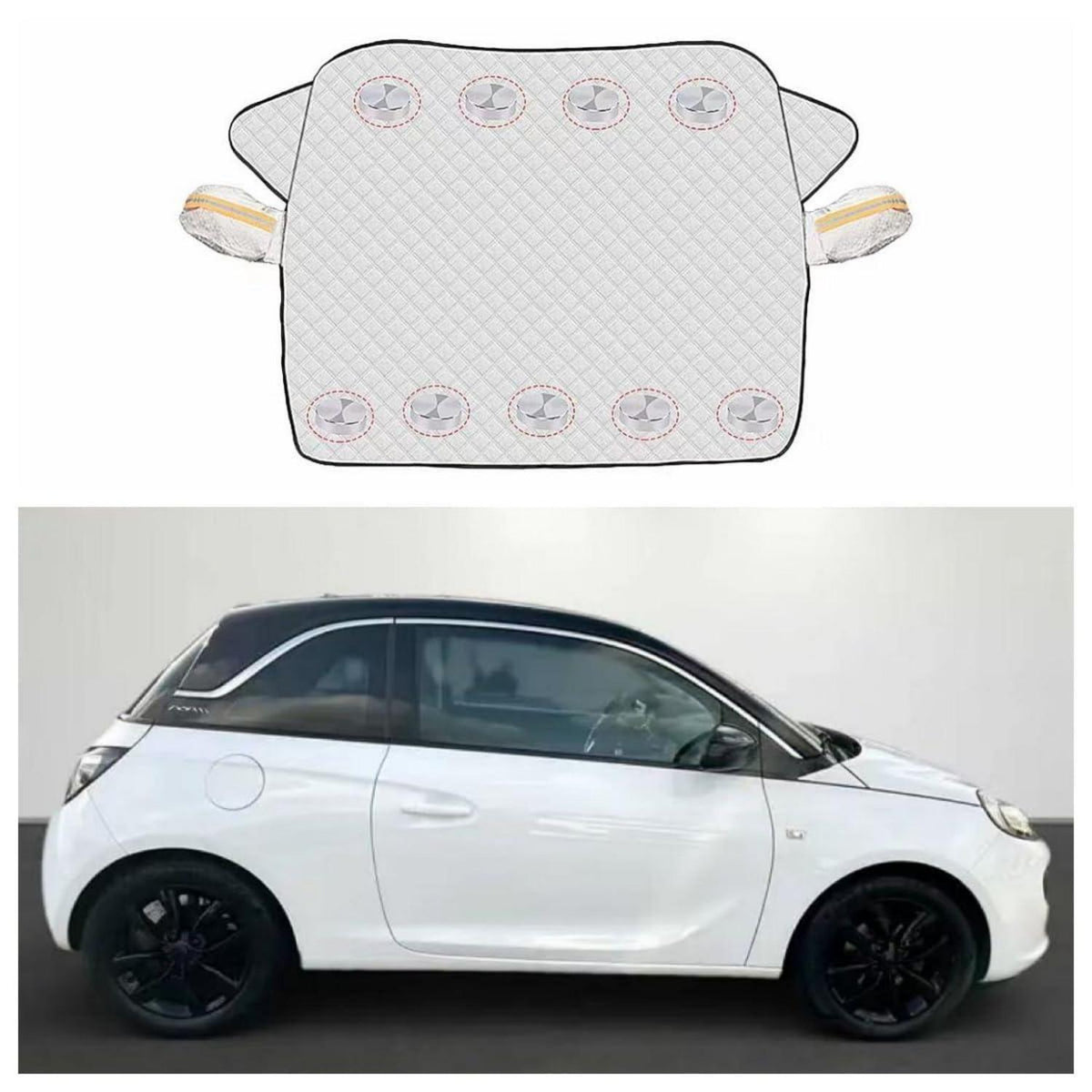 Sonnenschutz Frontscheibe Opel Adam – Faltbarer Auto Sonnenschirm