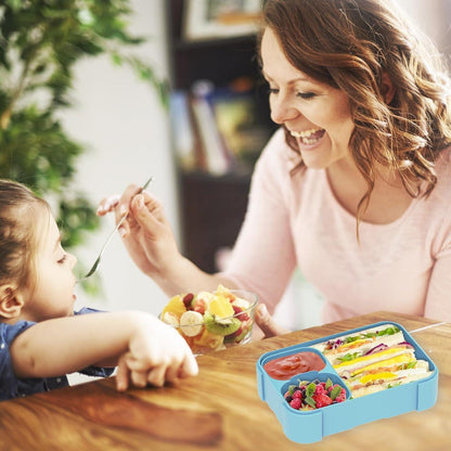 Brotdose Kinder mit Fächern 900ml Auslaufsicher Bento-Box