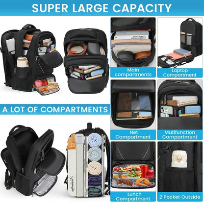 Laptop Rucksack 17.3 Zoll mit Lunchfach & TSA-Freigabe