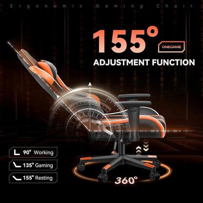 OneGame Ergonomischer Gaming Stuhl 3D Armlehnen Bürostuhl