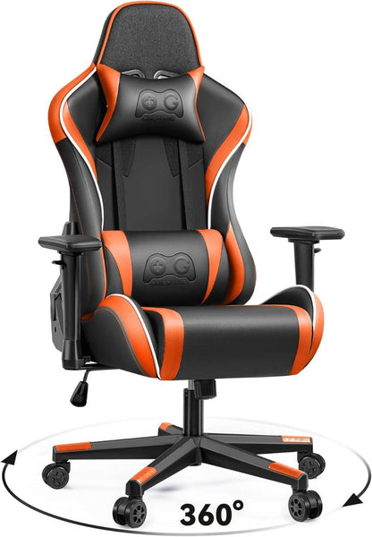 Ergonomischer Gaming Bürostuhl mit 3D Armlehnen und hoher Rückenlehne