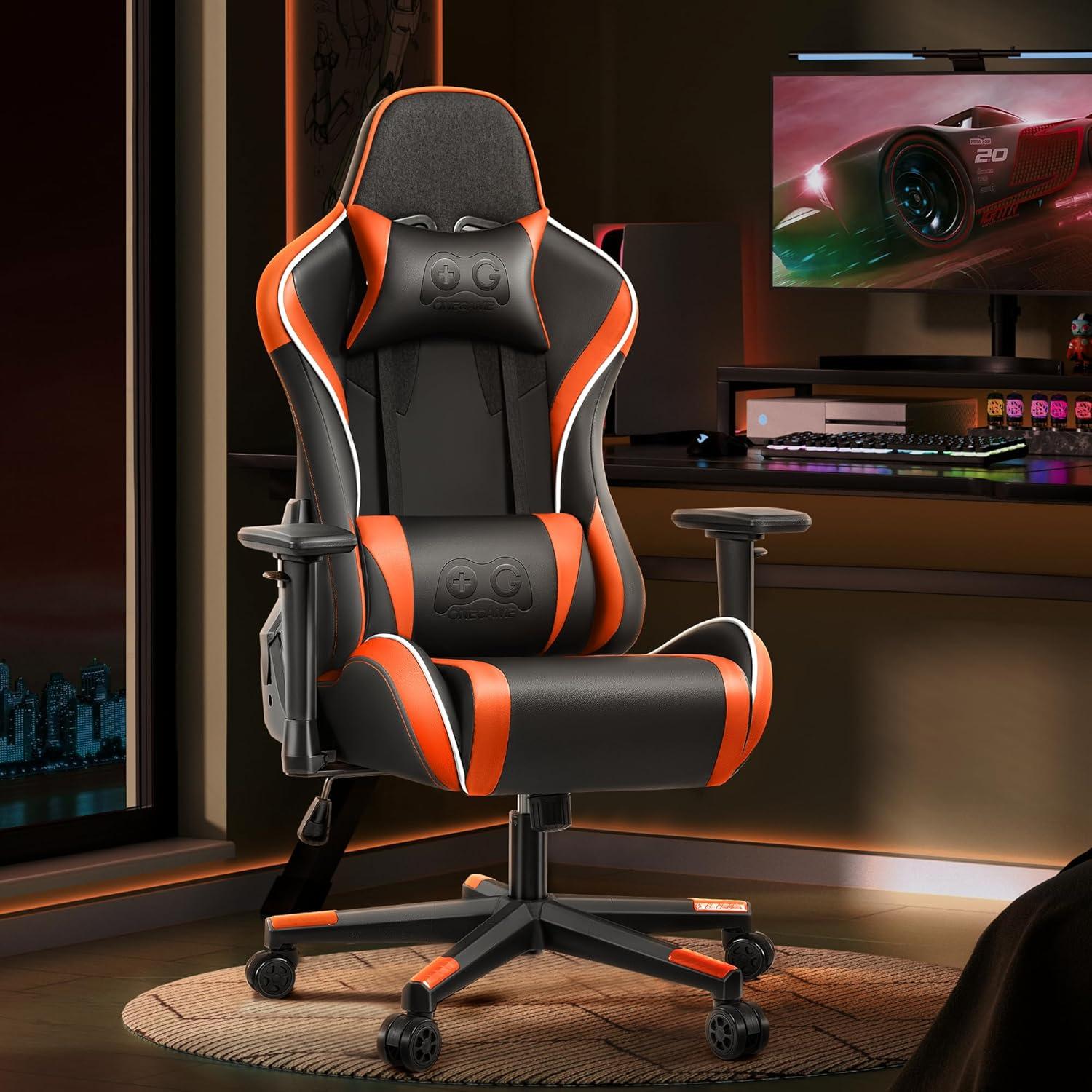 OneGame Ergonomischer Gaming Stuhl 3D Armlehnen Bürostuhl