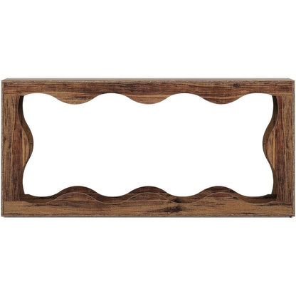 Landhaus Konsolentisch 160cm mit Stauraum & Wellendesign