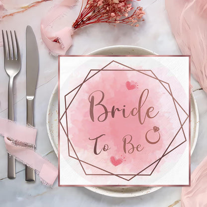 JGA Servietten Set Team Bride Deko 40 Stück Hen Party Tischdeko Junggesellinnenabschied