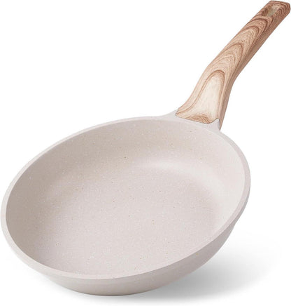 Antihaft Induktions-Bratpfanne mit Woodgrain-Griff, Granit 28cm