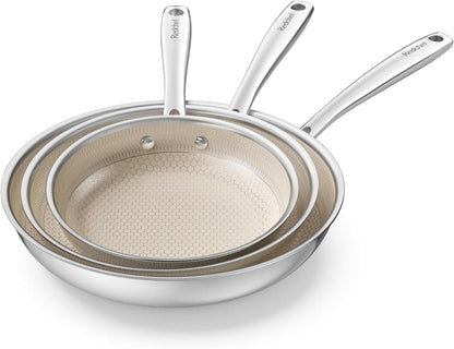 Redchef Pfannenset 3-teilig Keramik Wabenstruktur 20+24+28 cm