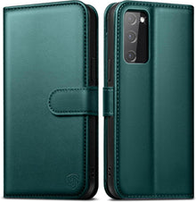 Handyhülle Samsung Galaxy S20 FE Schutzhülle Grün RFID NFC Ständer