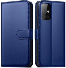 Handyhülle Samsung Galaxy A51 Schutzhülle Lederhülle Königsblau