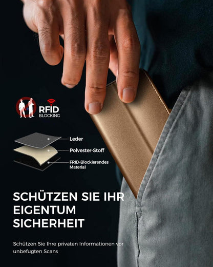 Samsung Galaxy S24 Hülle Wallet Premium Leder Braun Magnet Standfunktion