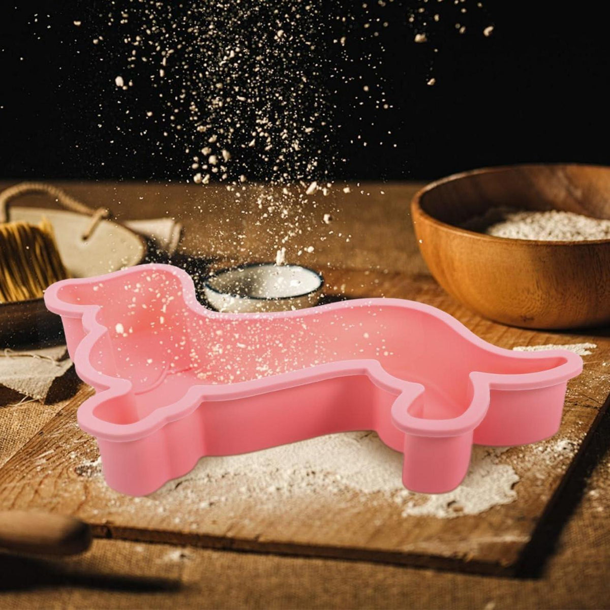 Silikon Kuchenform Dackel – 2er Set für Kuchen & Hundeleckerlies