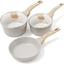 Antihaft Induktion Pfannenset mit Deckel 18cm 20cm 24cm Bratpfanne