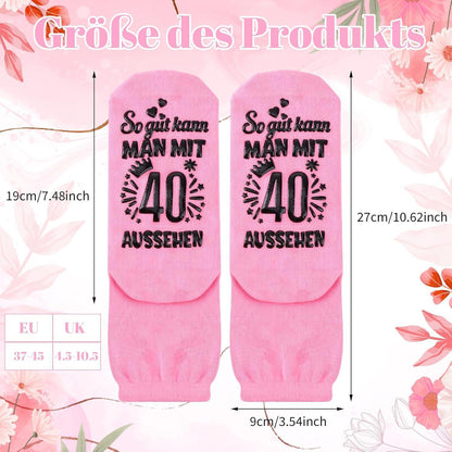 Geburtstag Socken Frauen Baumwolle Warm und Rutschfest