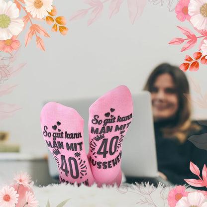 Geburtstag Socken Frauen Baumwolle Warm und Rutschfest