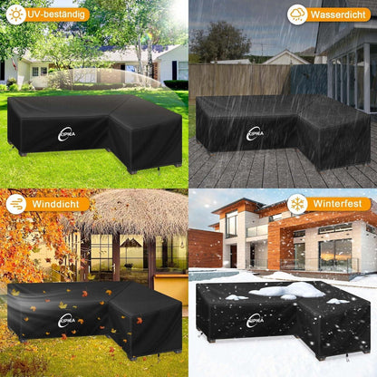Loungemöbel Abdeckung L-Form Wasserdicht & Winterfest