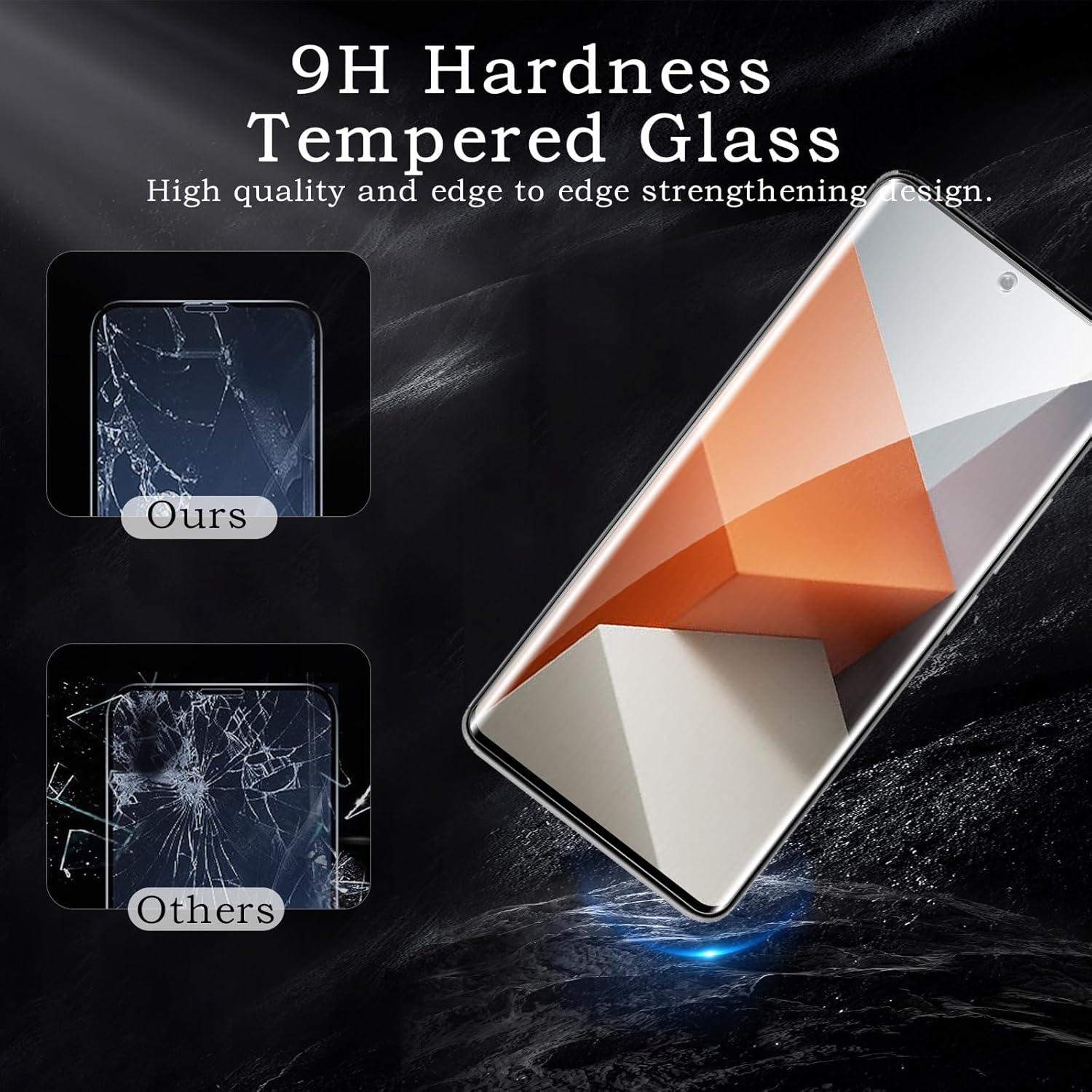 Displayschutzfolie Xiaomi Redmi Note 13 Pro Plus 3D Panzer Glas 2 Stück