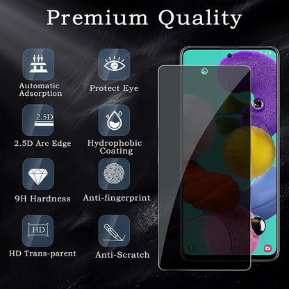 2x Samsung Galaxy A51 Sichtschutz & Kameraschutz 9H Anti-Spy
