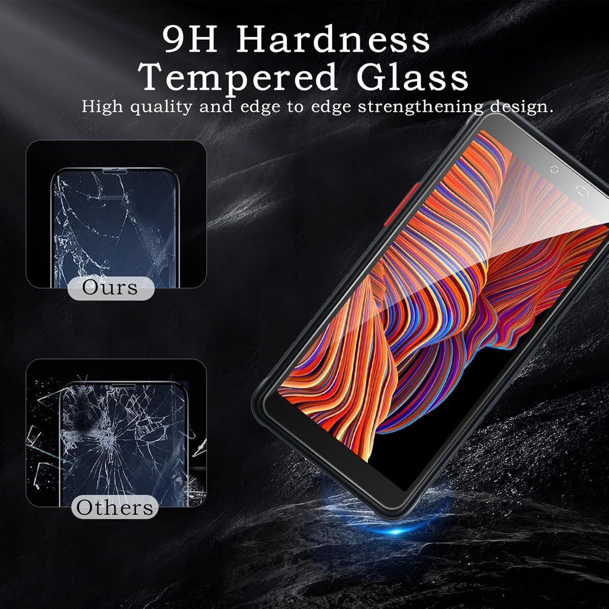 3er Pack Samsung Galaxy Xcover 5 Schutzfolie Panzer Glas 9H Härte