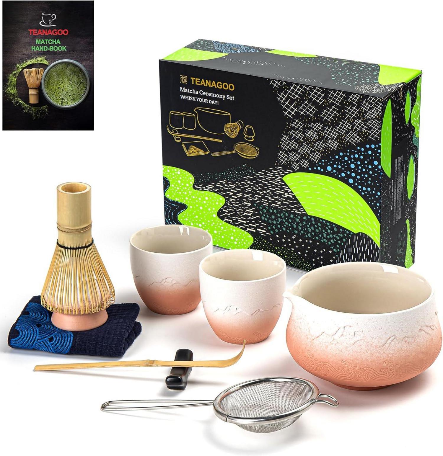 Matcha Teezeremonie-Set Bambus Schale Schneebesen
