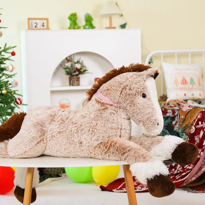 Riesen Pferd Kuscheltier 120cm - Weiches Plüsch Pony Geschenk